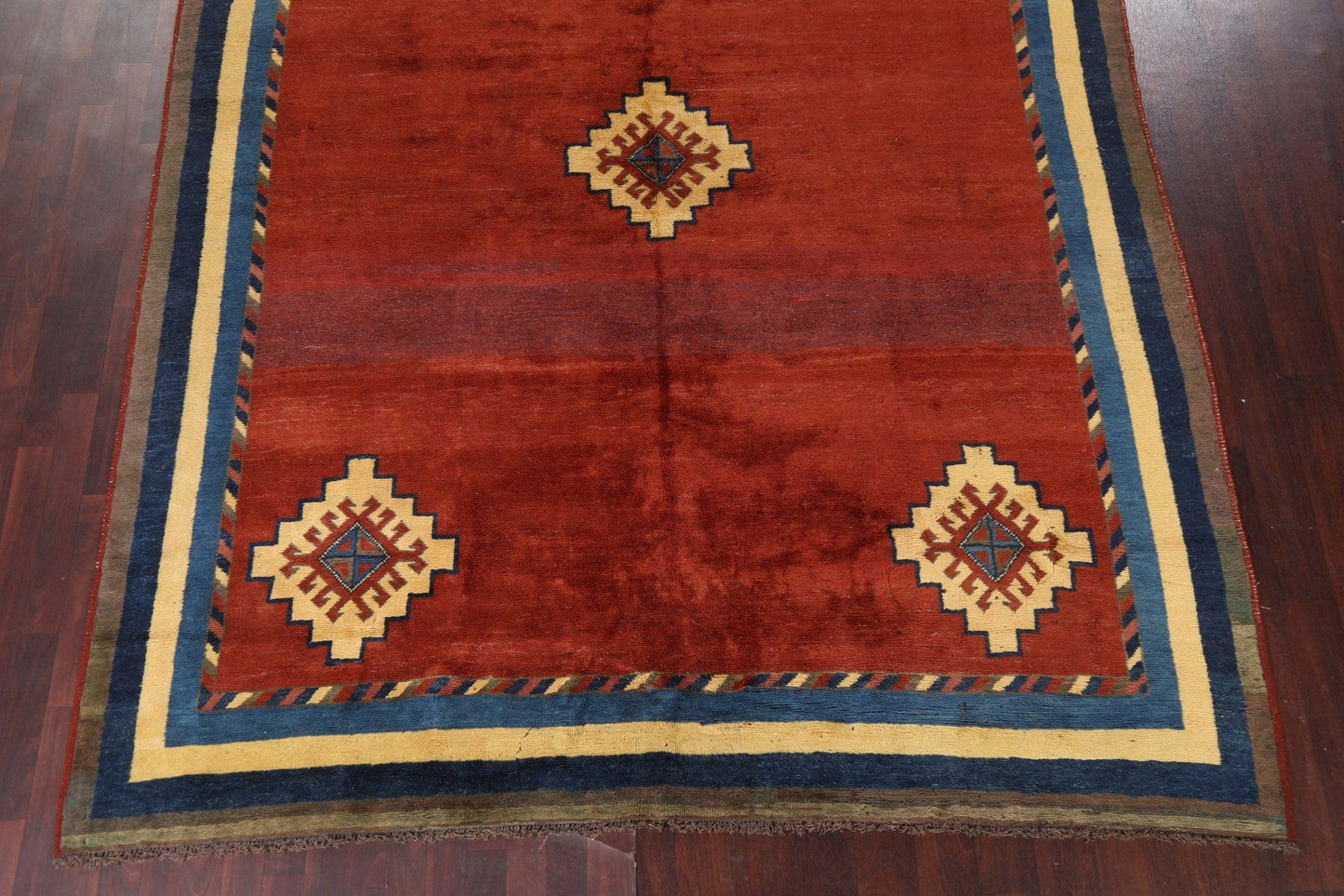 Vintage Gabbeh Persian Area Rug 9x11