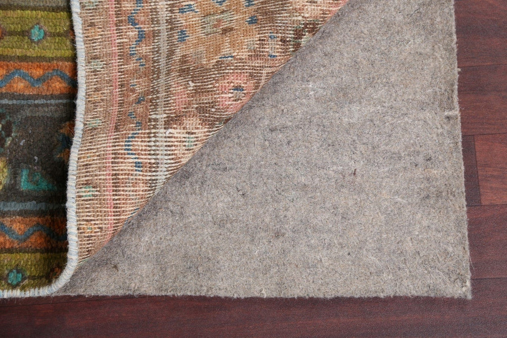 Distressed Over-Dye Hamedan Persian Area Rug 6x10