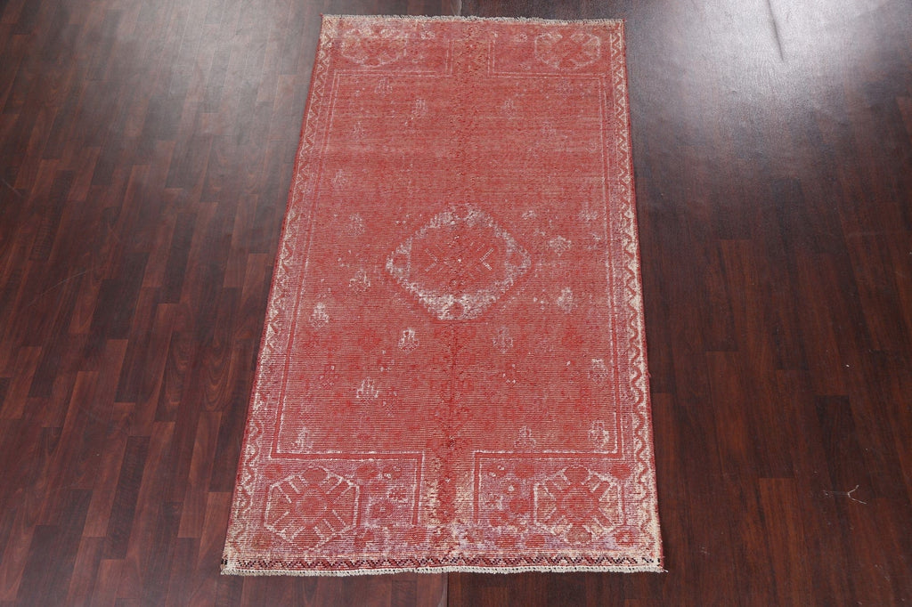 Antique Geometric Shiraz Wool Persian Area Rug 5x9