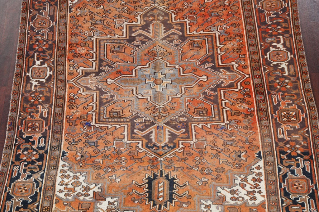 Vintage Vegetable Dye Heriz Persian Area Rug 6x9