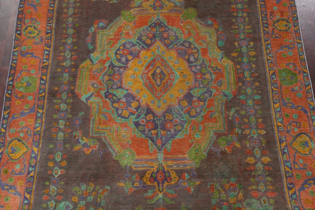 Over-Dye Tabriz Persian Area Rug 8x11