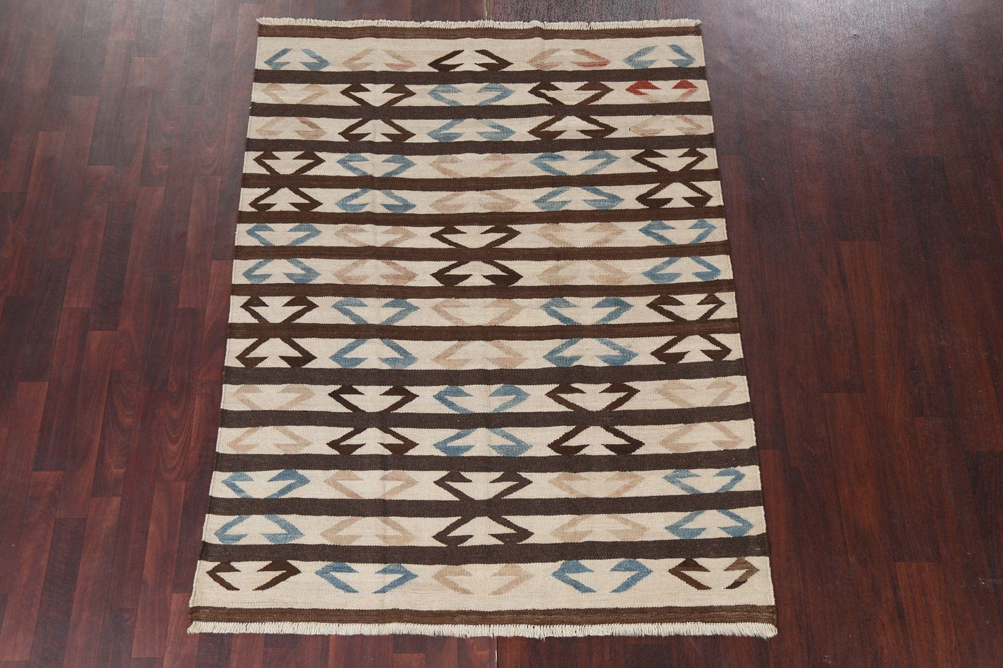 Natural Dye Kilim Oriental Area Rug 5x7