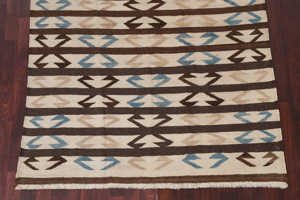 Natural Dye Kilim Oriental Area Rug 5x7