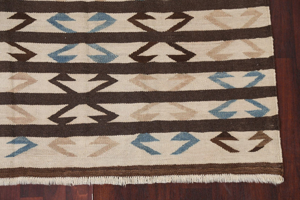 Natural Dye Kilim Oriental Area Rug 5x7