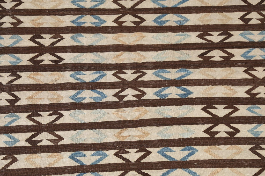 Natural Dye Kilim Wool Area Rug 5x7