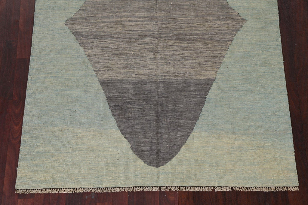 Natural Dye Wool Kilim Oriental Area Rug 5x7