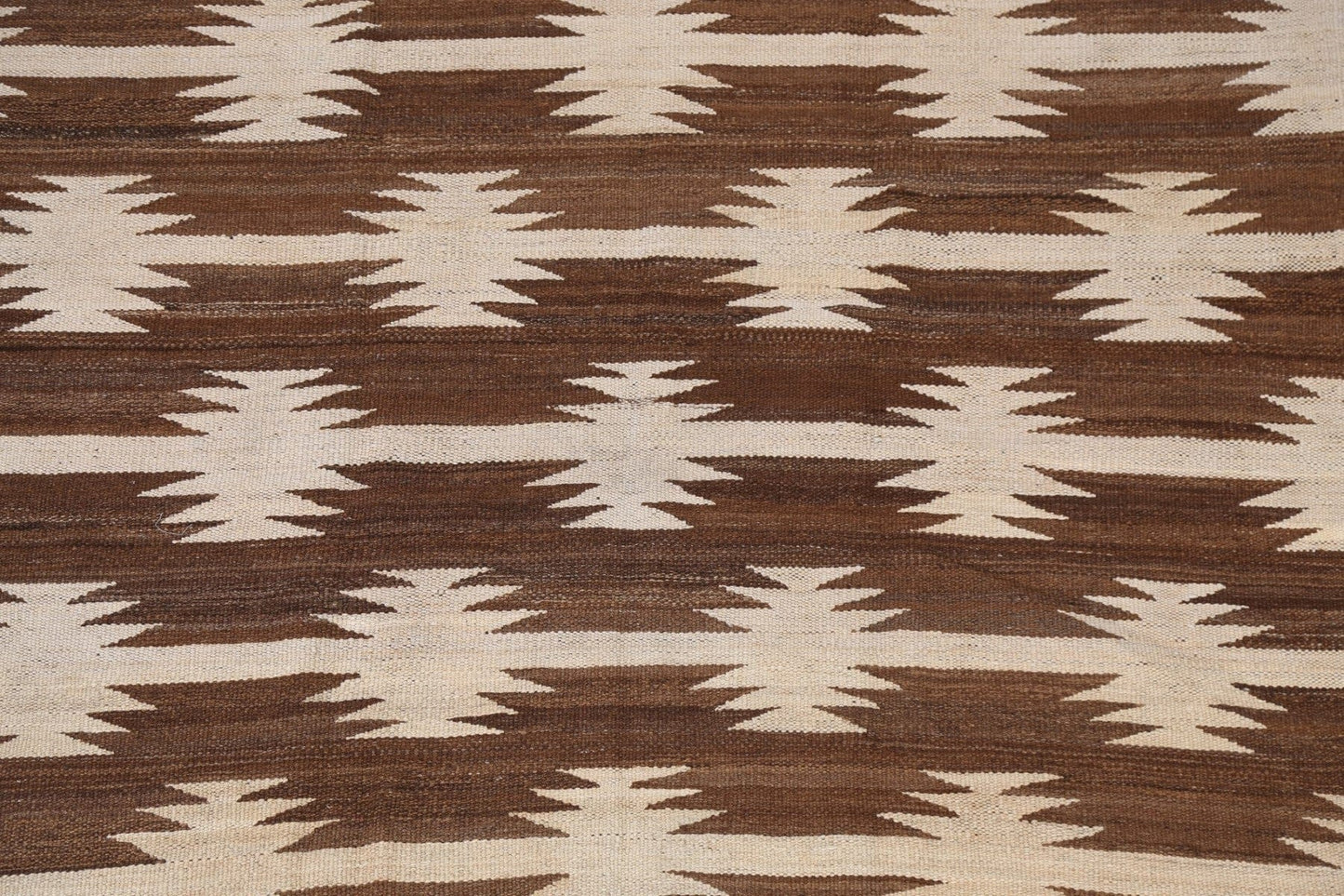 Earth-Tone Natural Dye Kilim Oriental Area Rug 5x6