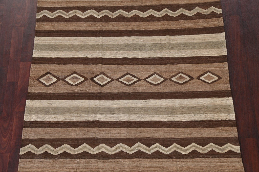 Natural Dye Tribal Kilim Wool Area Rug 5x7