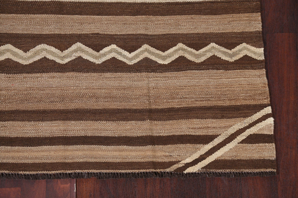 Natural Dye Tribal Kilim Wool Area Rug 5x7