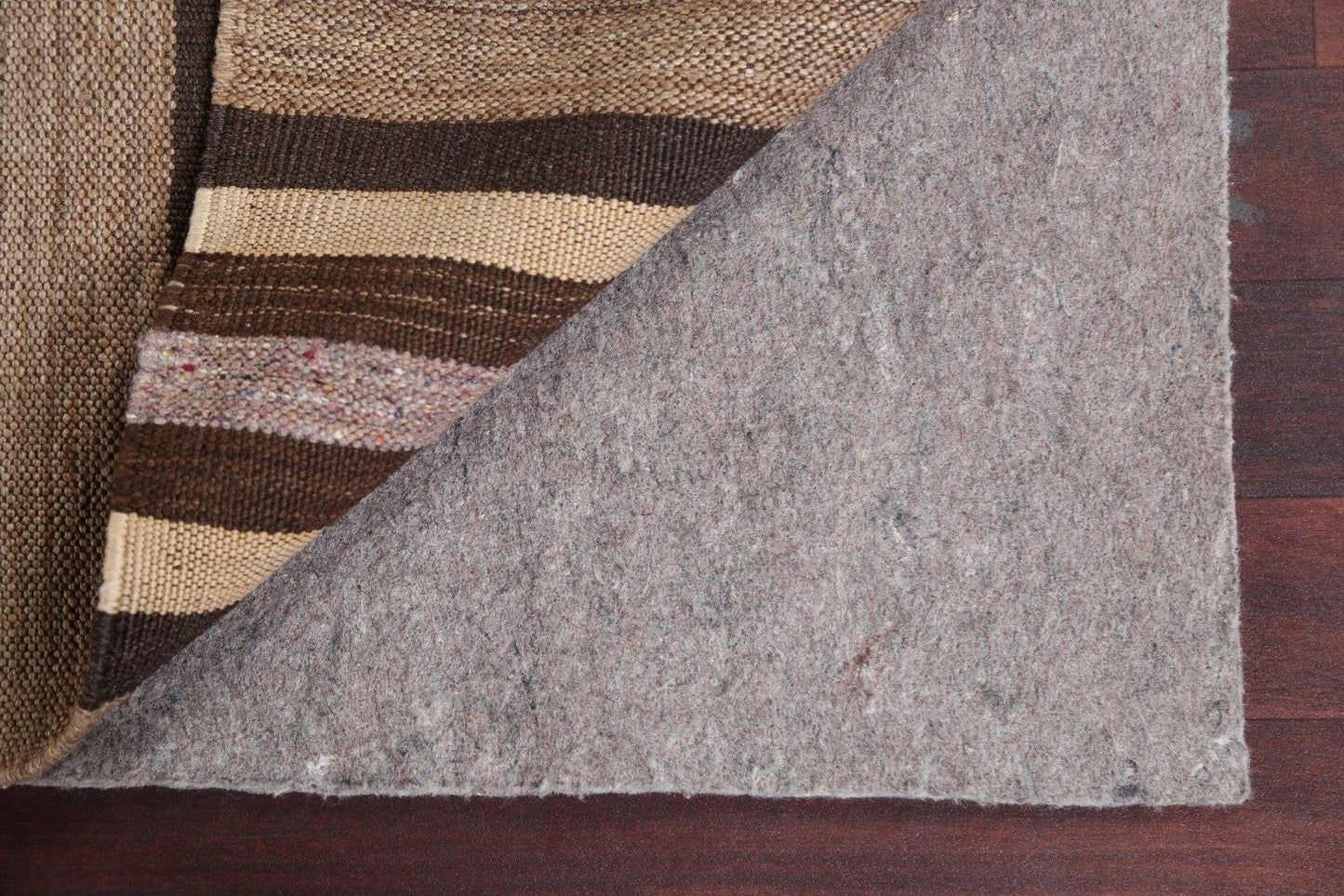 Natural Dye Earth-Tone Kilim Wool Area Rug 5x7