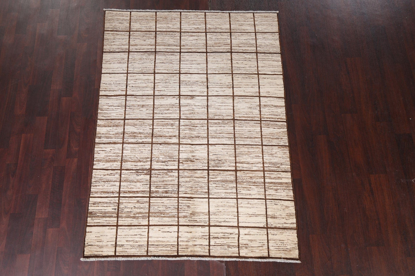 Earth-Tone Gabbeh Kashkoli Wool Area Rug 5x7