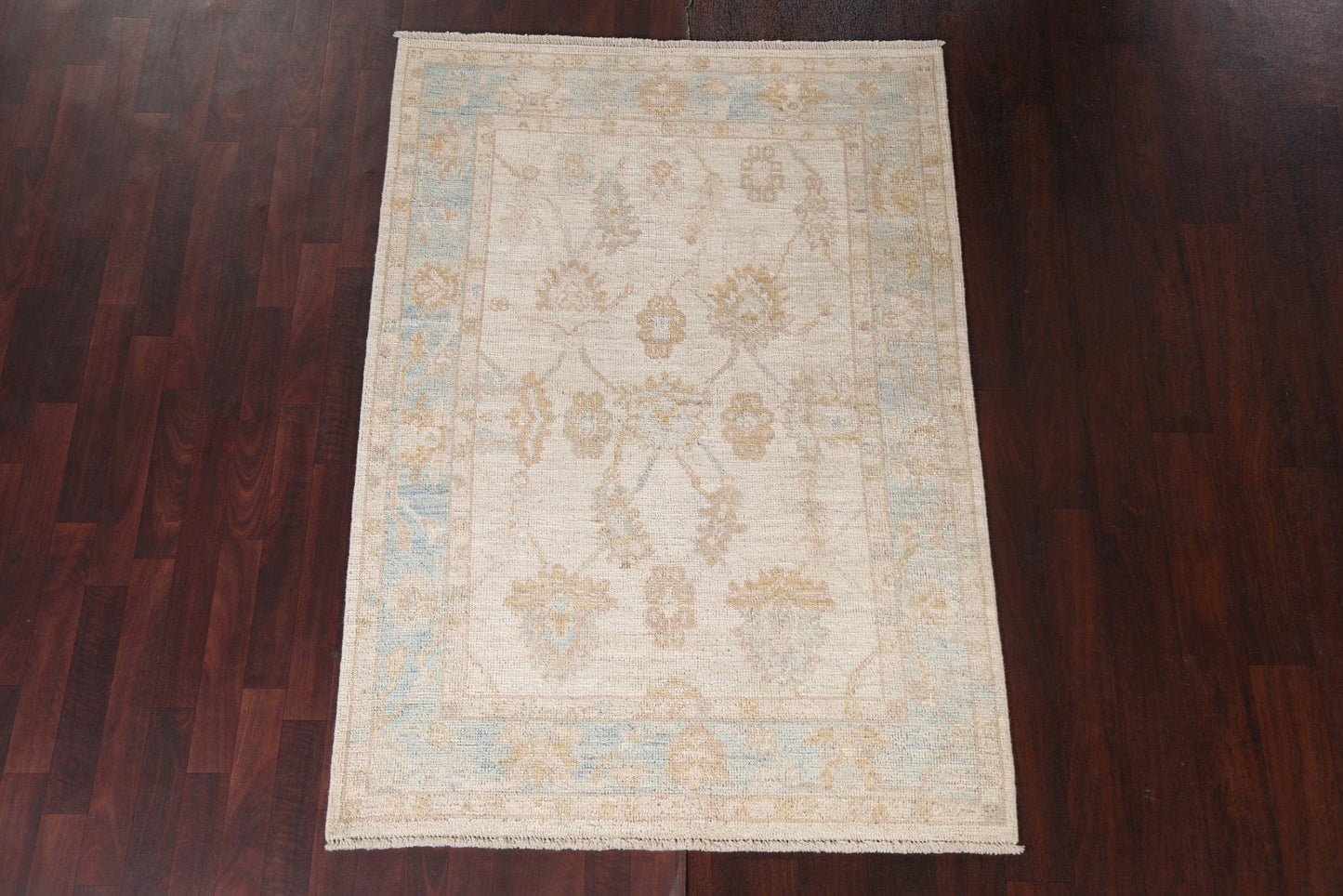 Vegetable Dye Oushak Turkish Area Rug 4x6