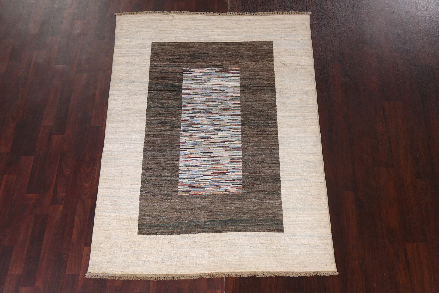 Geometric Gabbeh Persian Area Rug 5x6