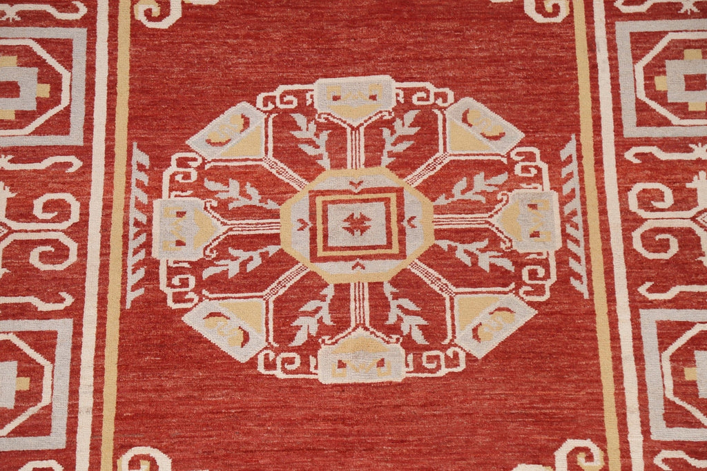 Red Gabbeh Kashkoli Wool Area Rug 5x8