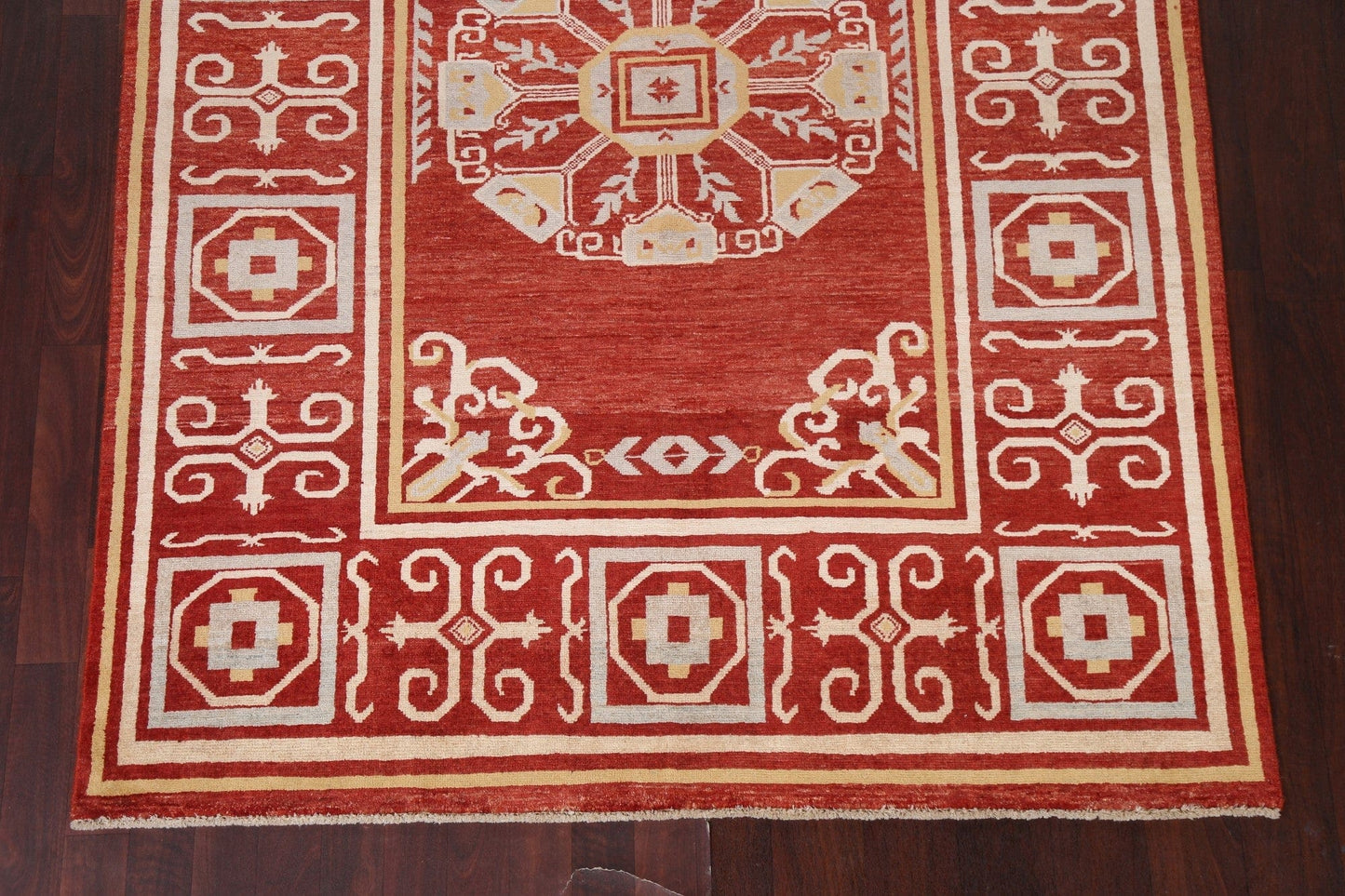 Red Gabbeh Kashkoli Wool Area Rug 5x8