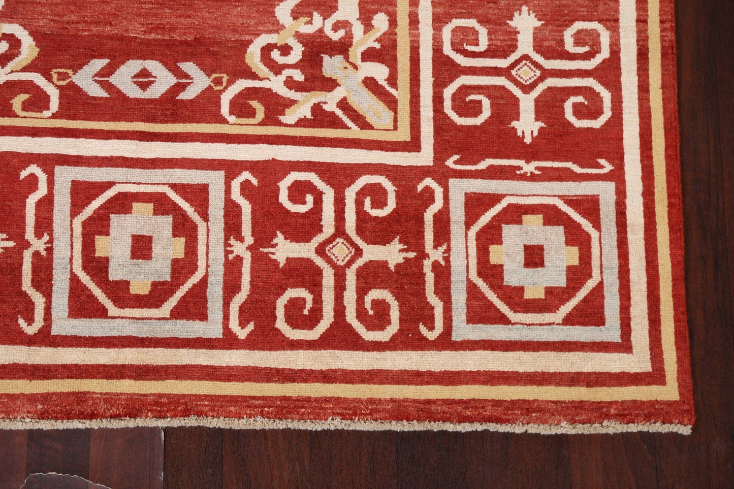 Red Gabbeh Kashkoli Wool Area Rug 5x8