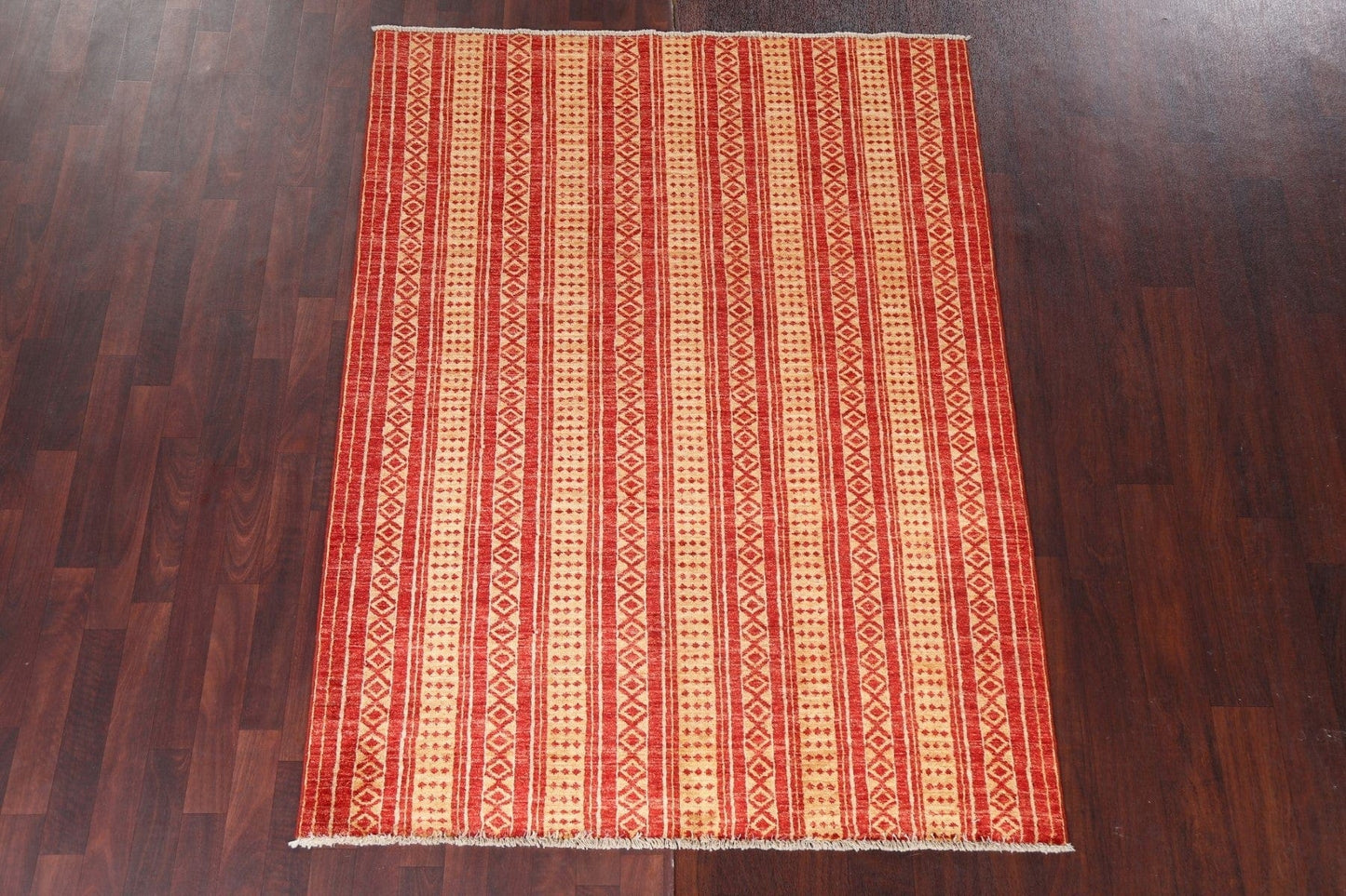 Striped Gabbeh Kashkoli Oriental Area Rug 5x7