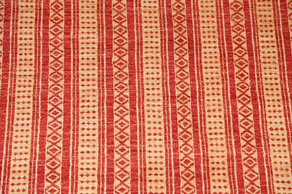 Striped Gabbeh Kashkoli Oriental Area Rug 5x7