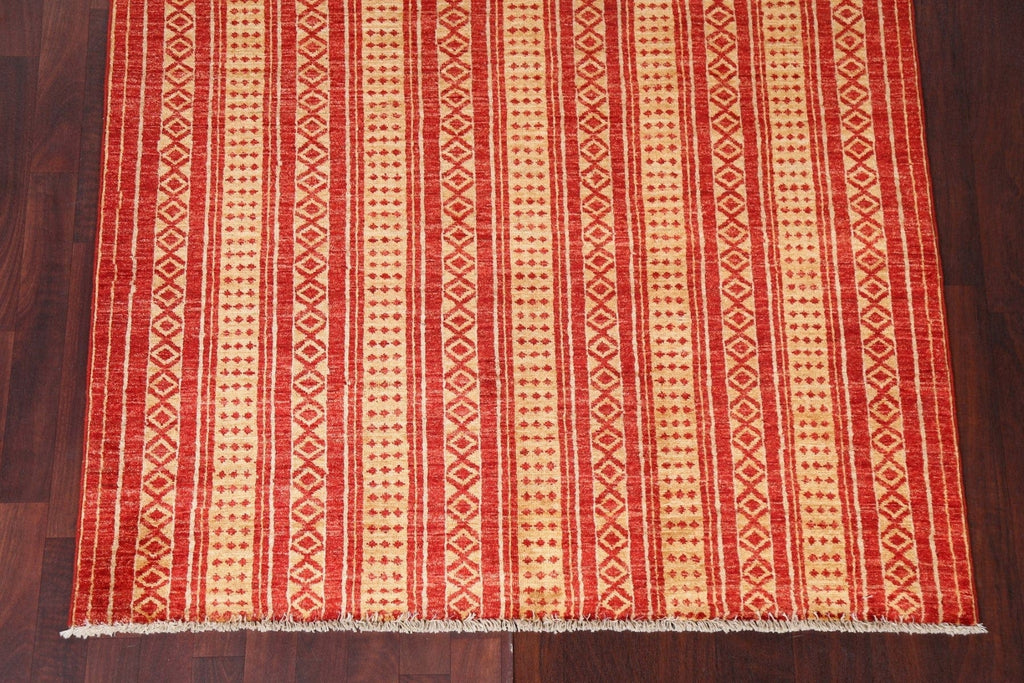 Striped Gabbeh Kashkoli Oriental Area Rug 5x7