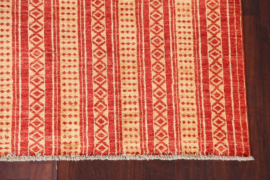 Striped Gabbeh Kashkoli Oriental Area Rug 5x7