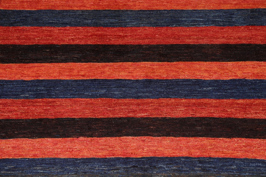 Striped Gabbeh Persian Area Rug 5x7