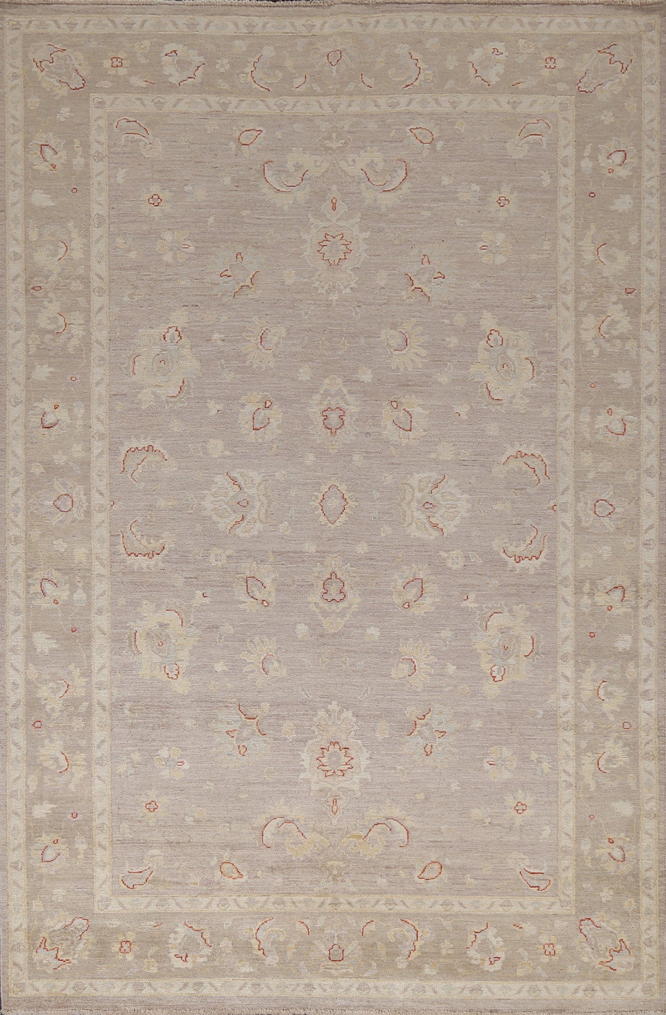 Vegetable Dye Chobi Peshawar Oriental Area Rug 6x9