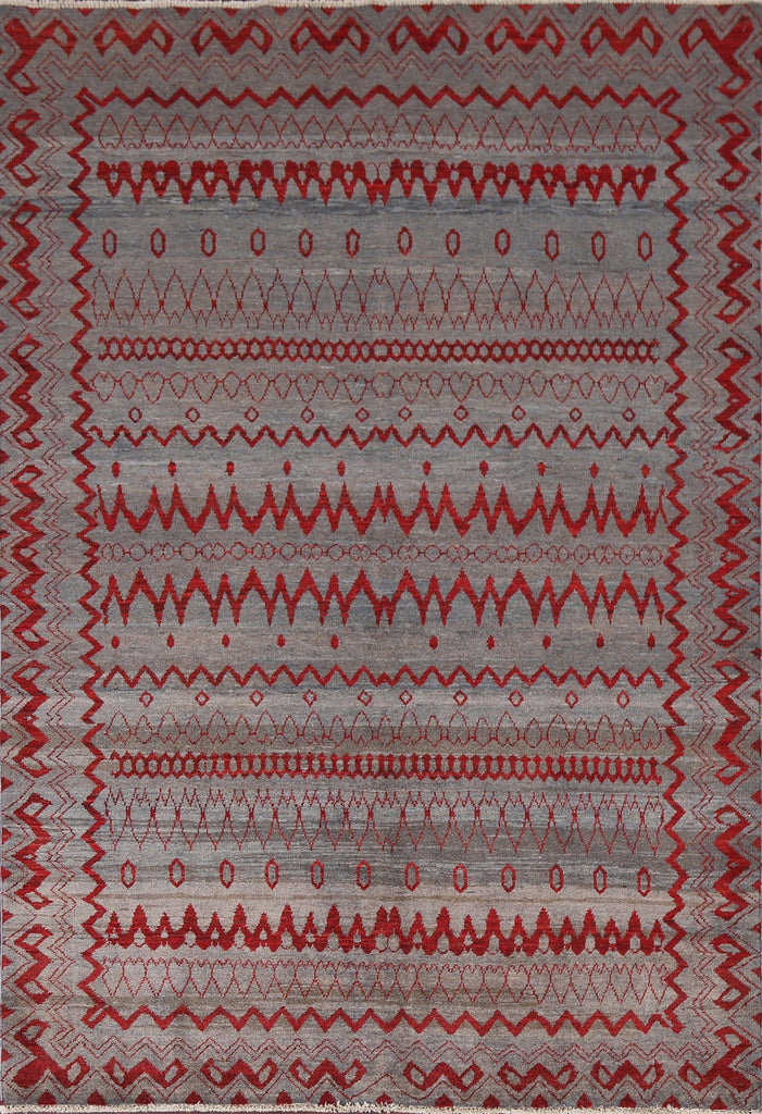 Handmade Gabbeh Kashkoli Wool Area Rug 6x8