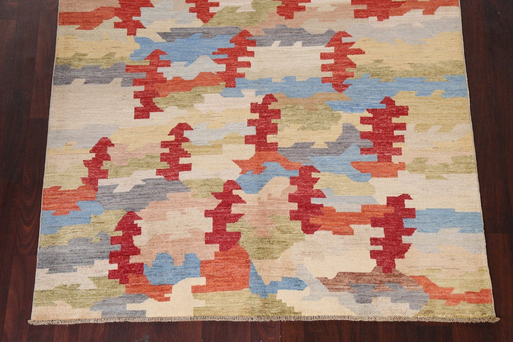 Wool Gabbeh Kashkoli Handmade Area Rug 5x8