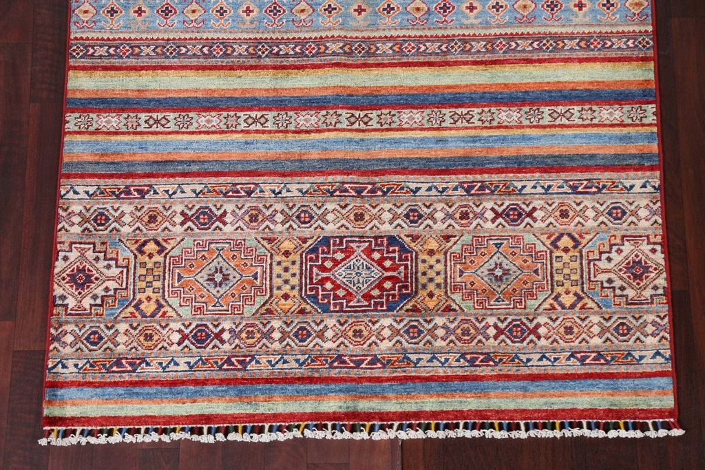 Vegetable Dye Kazak Oriental Area Rug 4x6