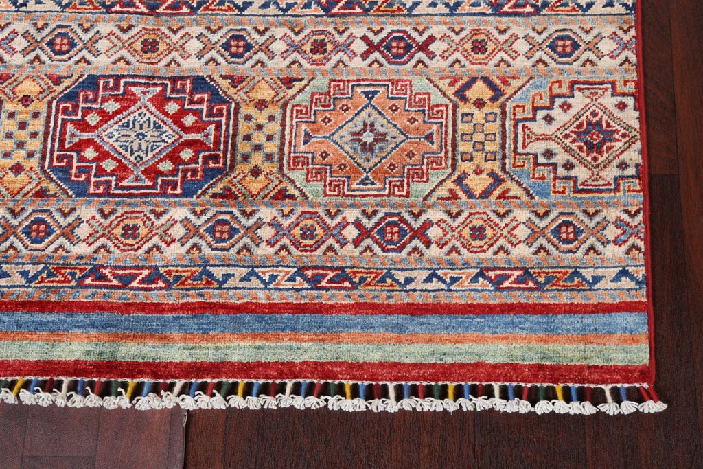 Vegetable Dye Kazak Oriental Area Rug 4x6