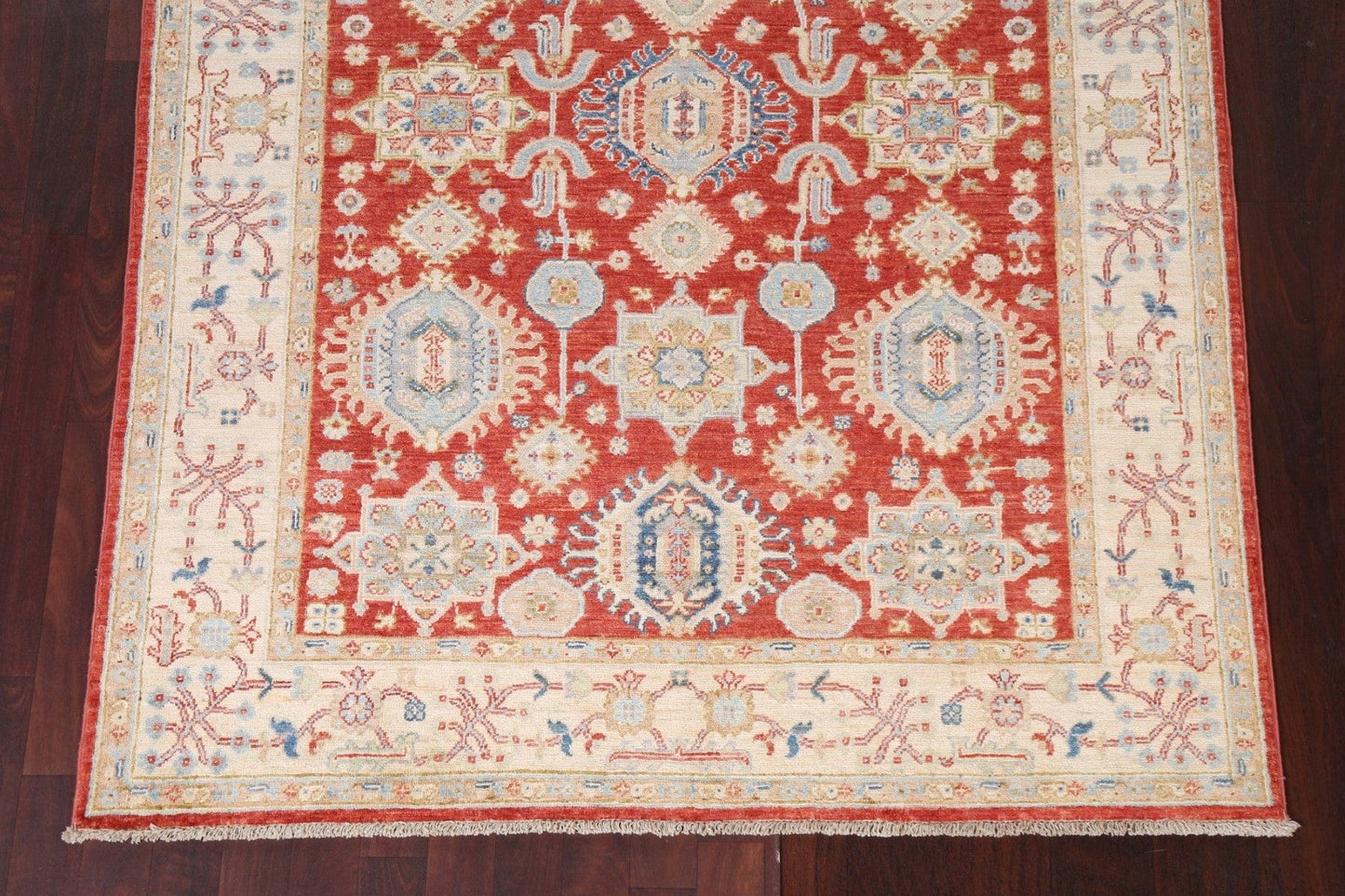 Vegetable Dye Handmade Heriz Wool Area Rug 5x6