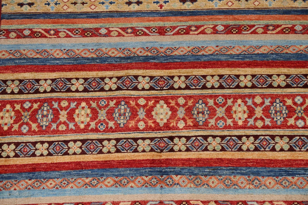 Vegetable Dye Kazak Handmade Area Rug 4x6