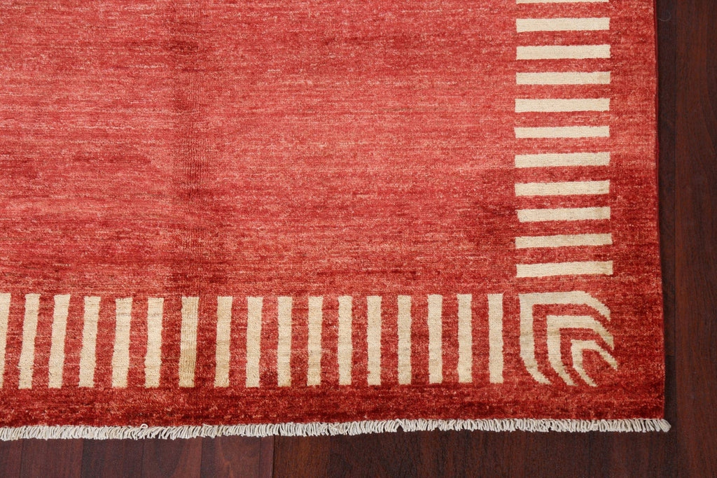 Handmade Gabbeh Kashkoli Wool Area Rug 4x5