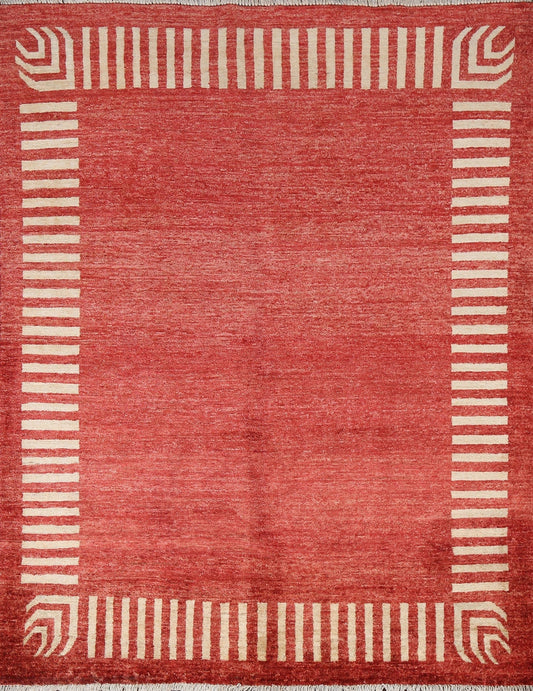 Handmade Gabbeh Kashkoli Wool Area Rug 4x5