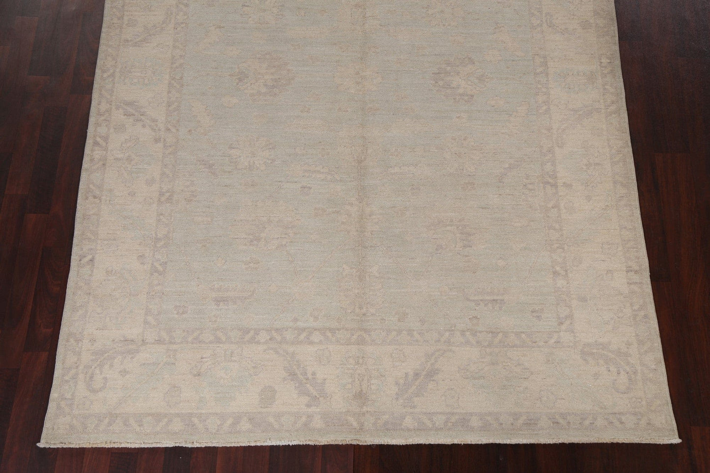 Vegetable Dye Oushak Turkish Area Rug 7x9