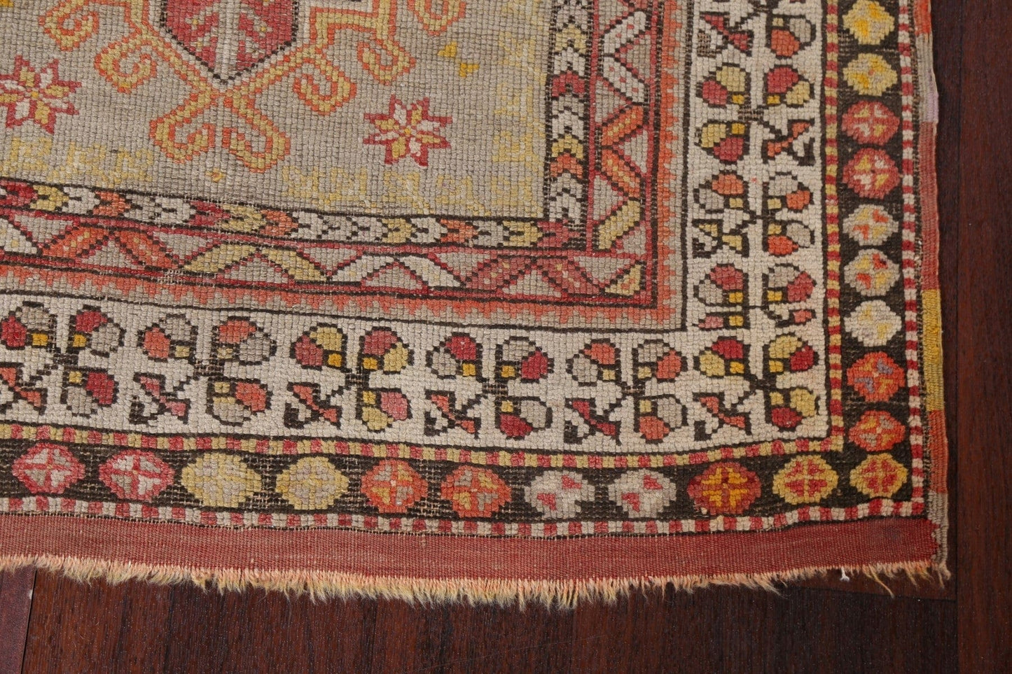 Antique Vegetable Dye Anatolian Turkish Area Rug 3x5