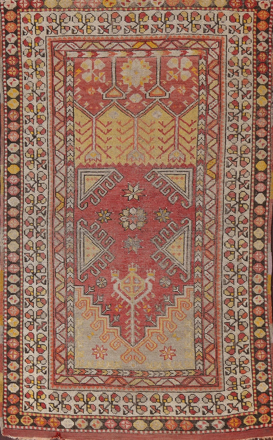 Antique Vegetable Dye Anatolian Turkish Area Rug 3x5