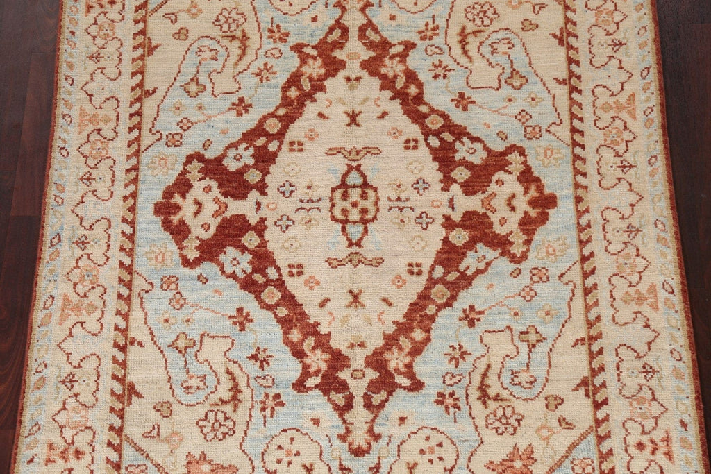 Vegetable Dye Oushak Turkish Area Rug 5x7