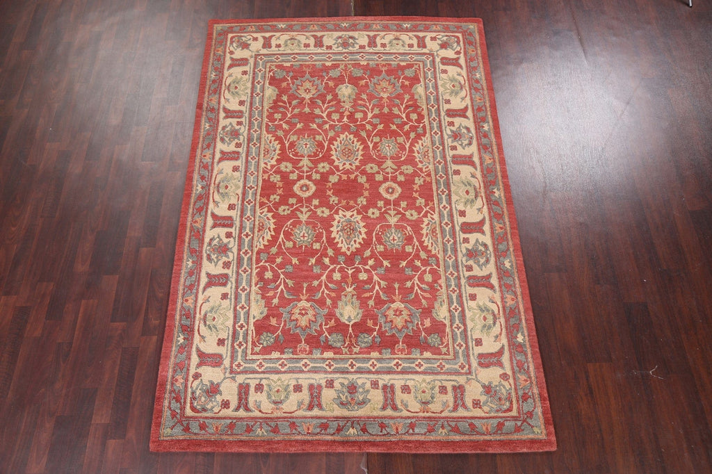 Vegetable Dye Handmade Nepalese Wool Area Rug 6x9