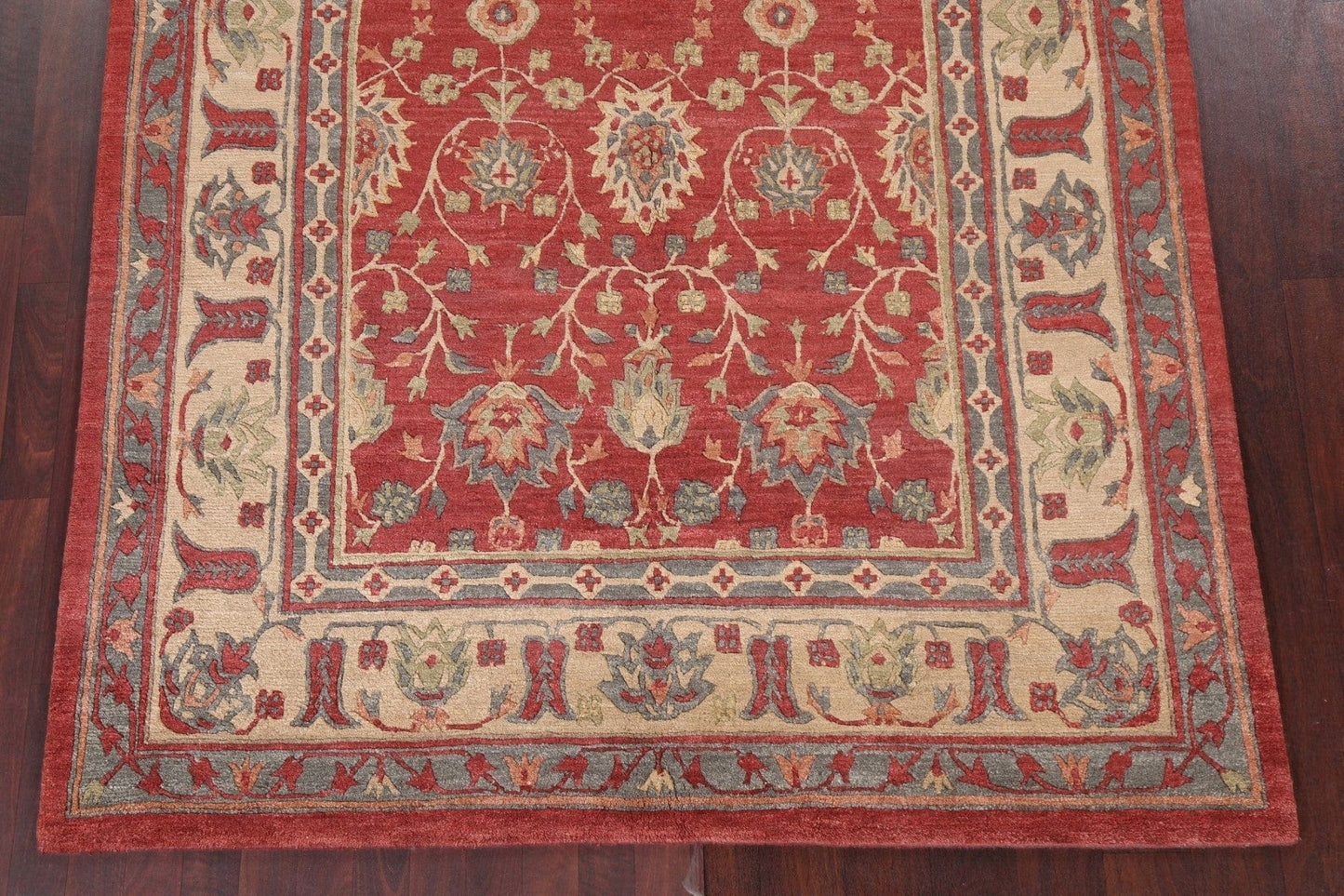 Vegetable Dye Handmade Nepalese Wool Area Rug 6x9