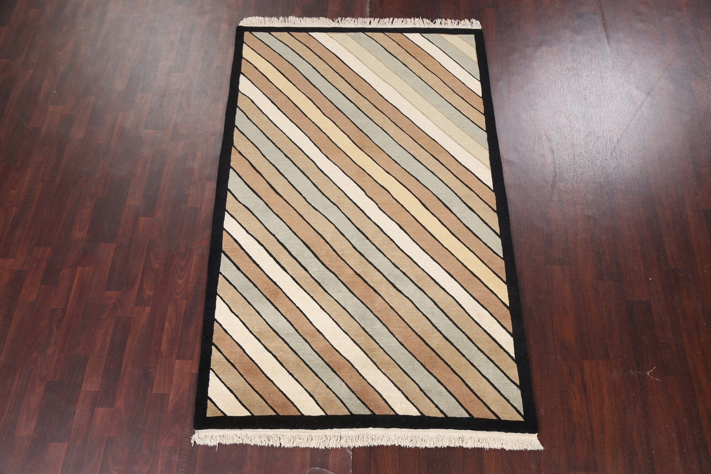 Contemporary Nepalese Vegetable Dye Area Rug 5x8