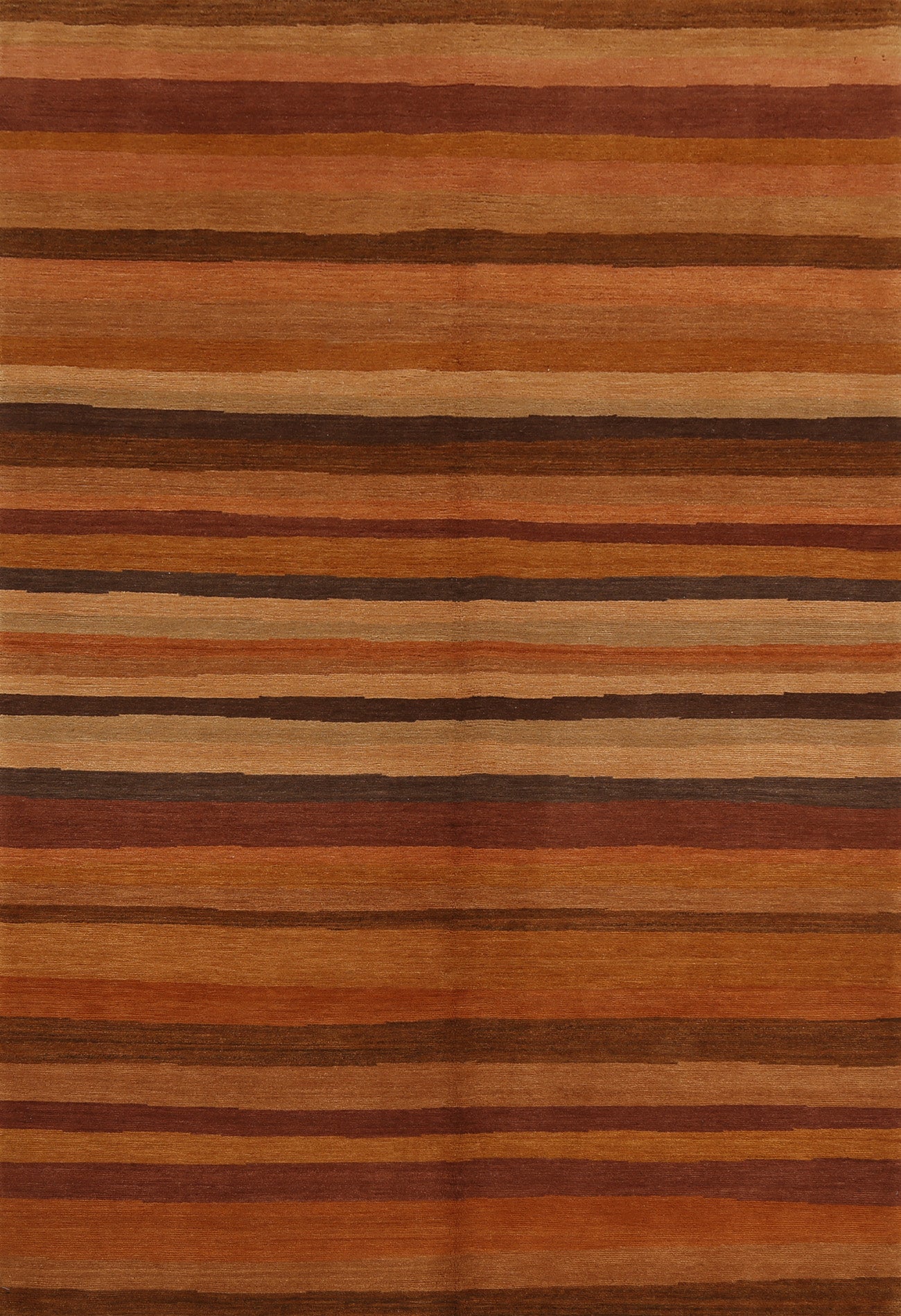 Vegetable Dye Nepalese Striped Area Rug 5x8