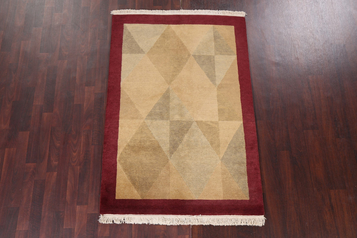 Vegetable Dye Nepalese Wool Area Rug 4x6