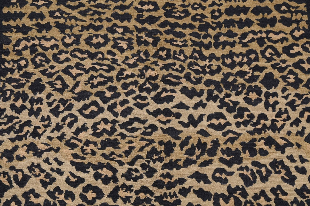 Animal Print Nepalese Vegetable Dye Area Rug 4x6