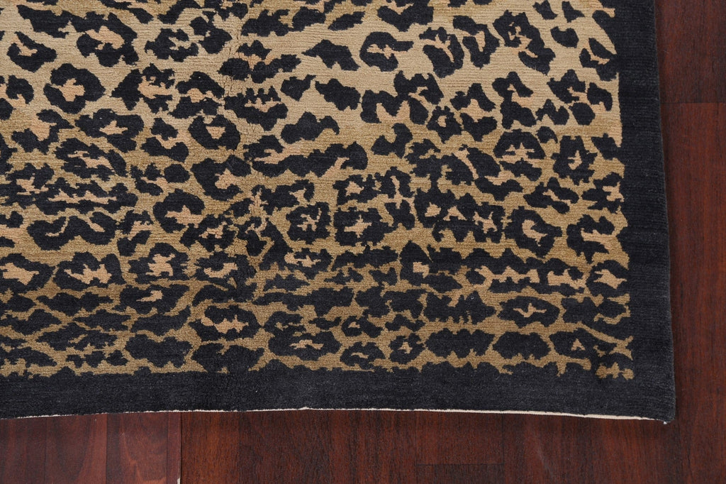 Animal Print Nepalese Vegetable Dye Area Rug 4x6