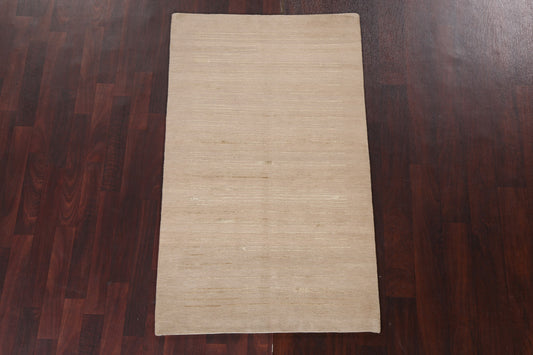 Vegetable Dye Earth-Tone Nepalese Wool Rug 3x5