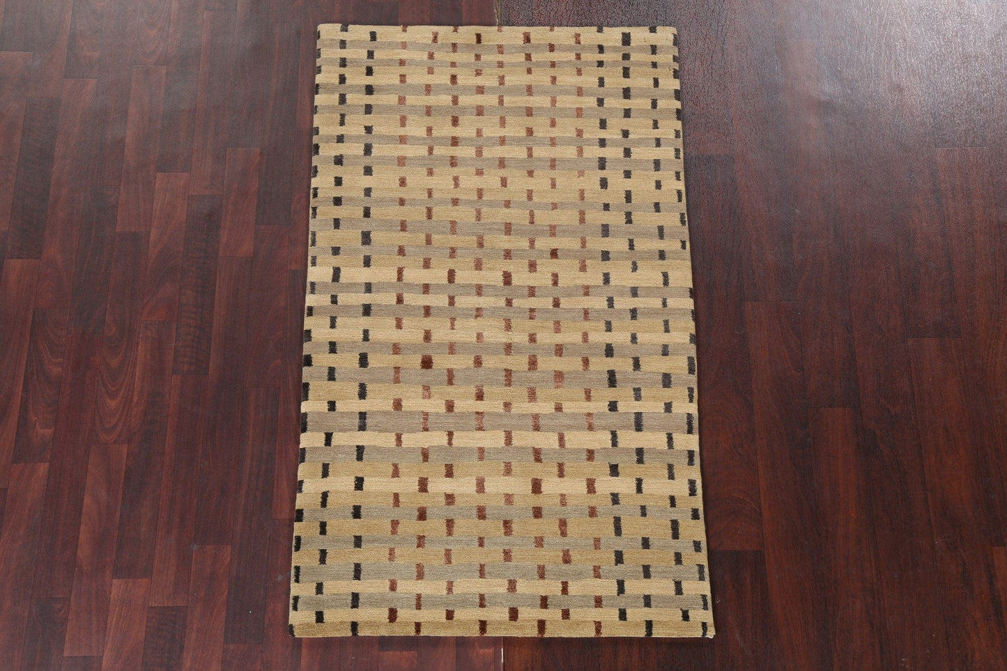 Vegetable Dye Nepalese Contemporary Wool Rug 3x5