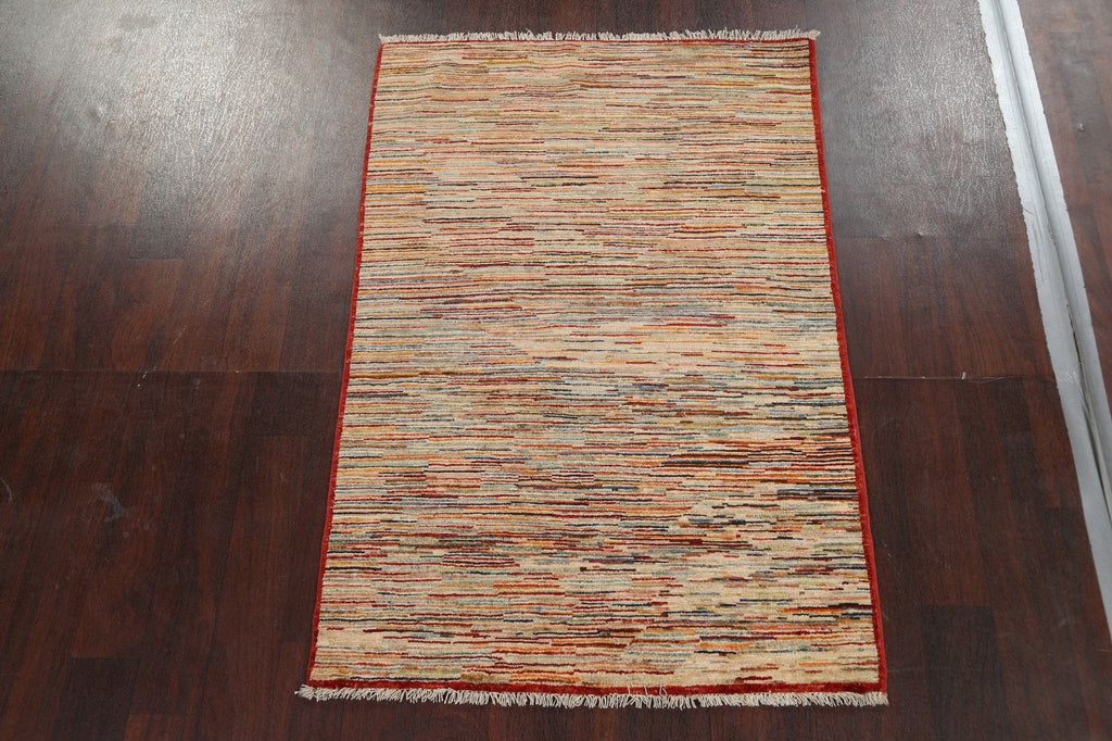 Vegetable Dye Gabbeh Kashkoli Handmade Rug 3x5