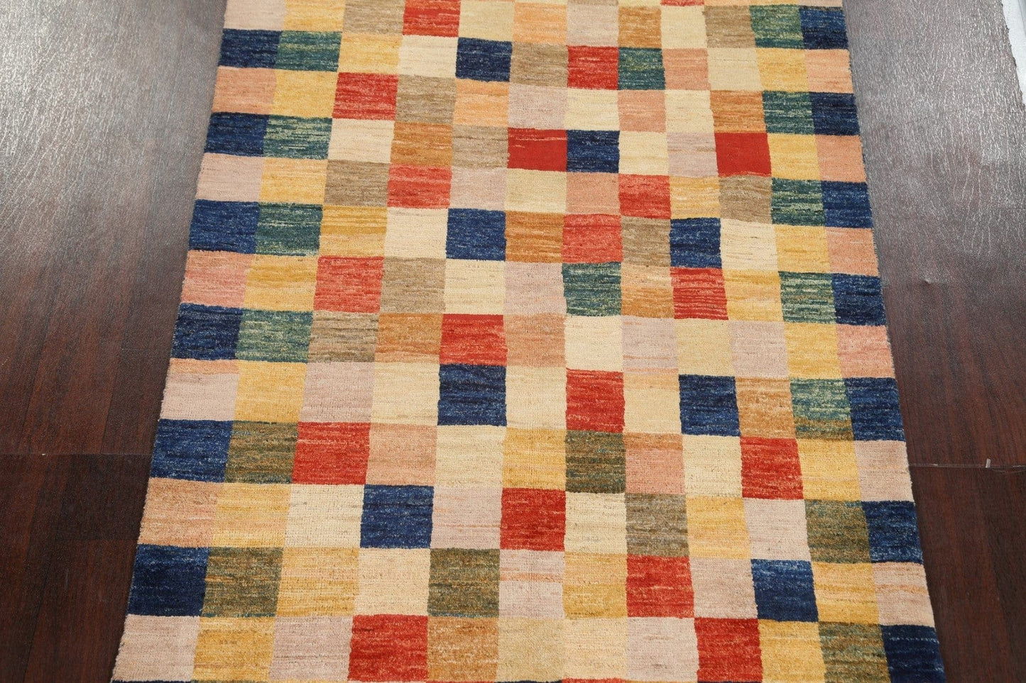 Vegetable Dye Gabbeh Persian Area Rug 4x6