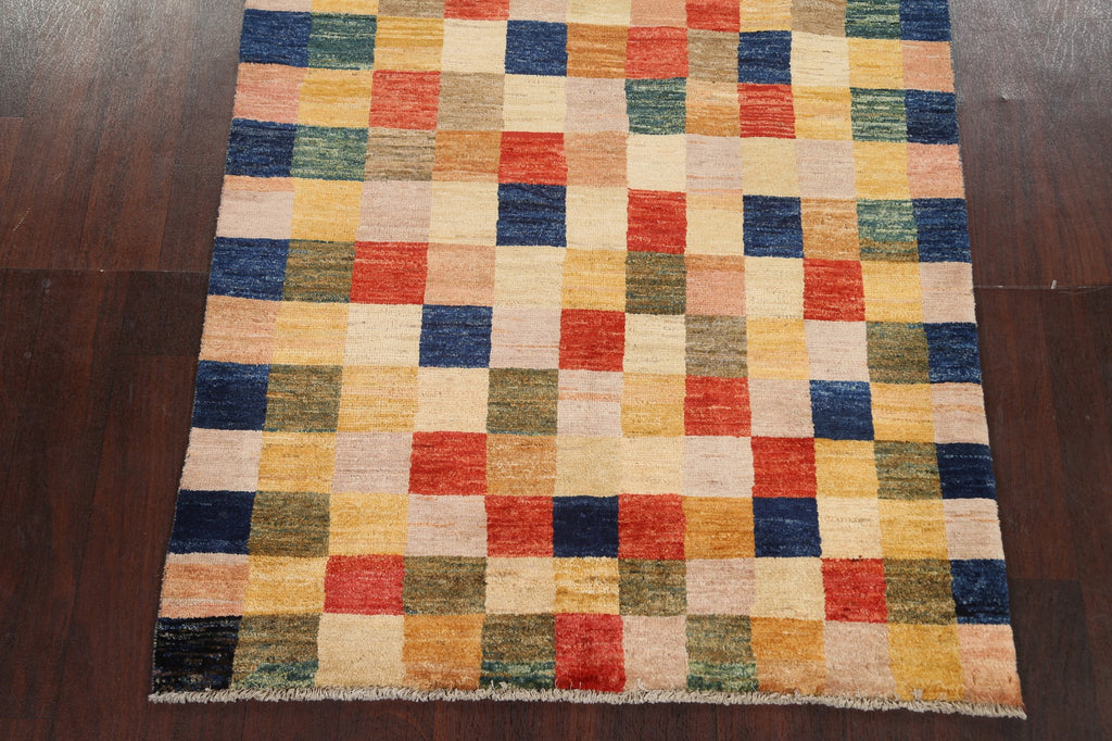 Vegetable Dye Gabbeh Persian Area Rug 4x6